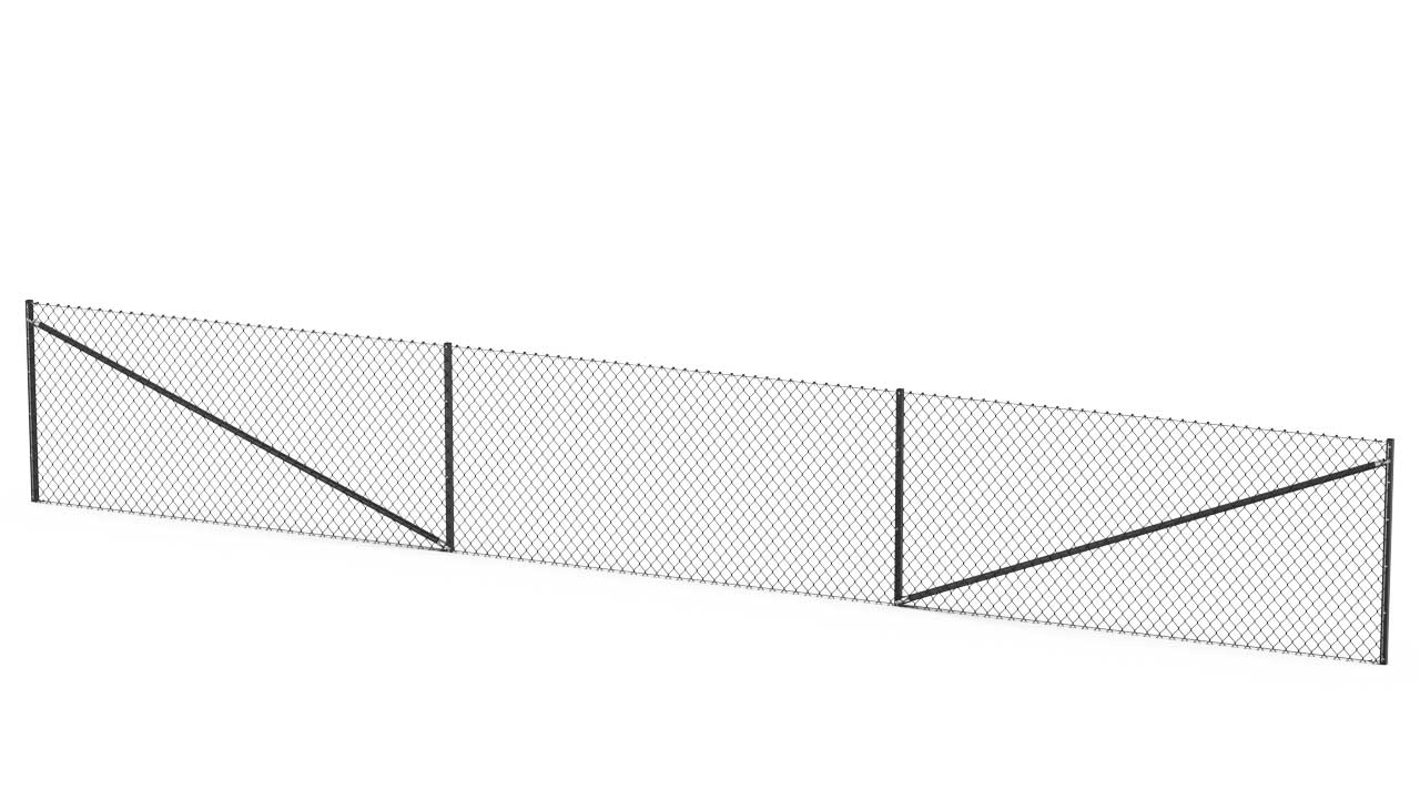 Stängselpaket 25m - Svart 1200x50 mm